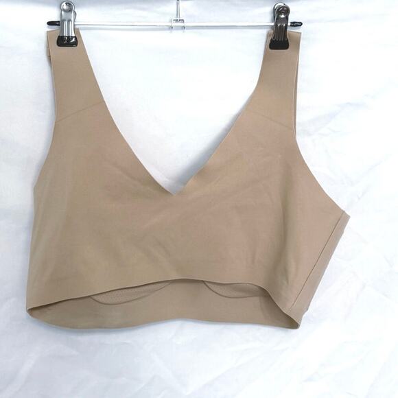 HONEYLOVE V-NECK WIRELESS BRA SAND SIZE XL Shapewear Comfort - Picture 4 of 4